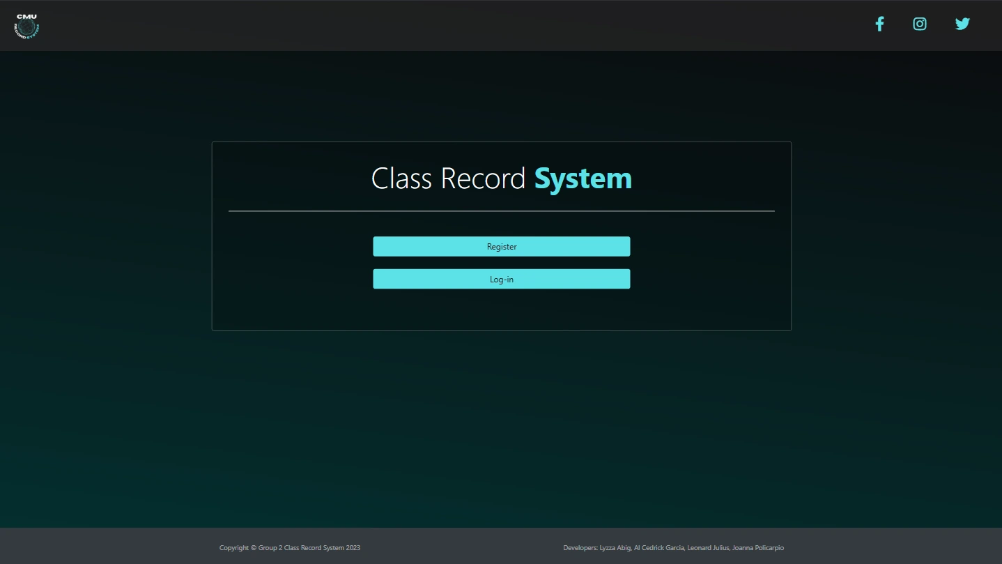 CMU Record System Index