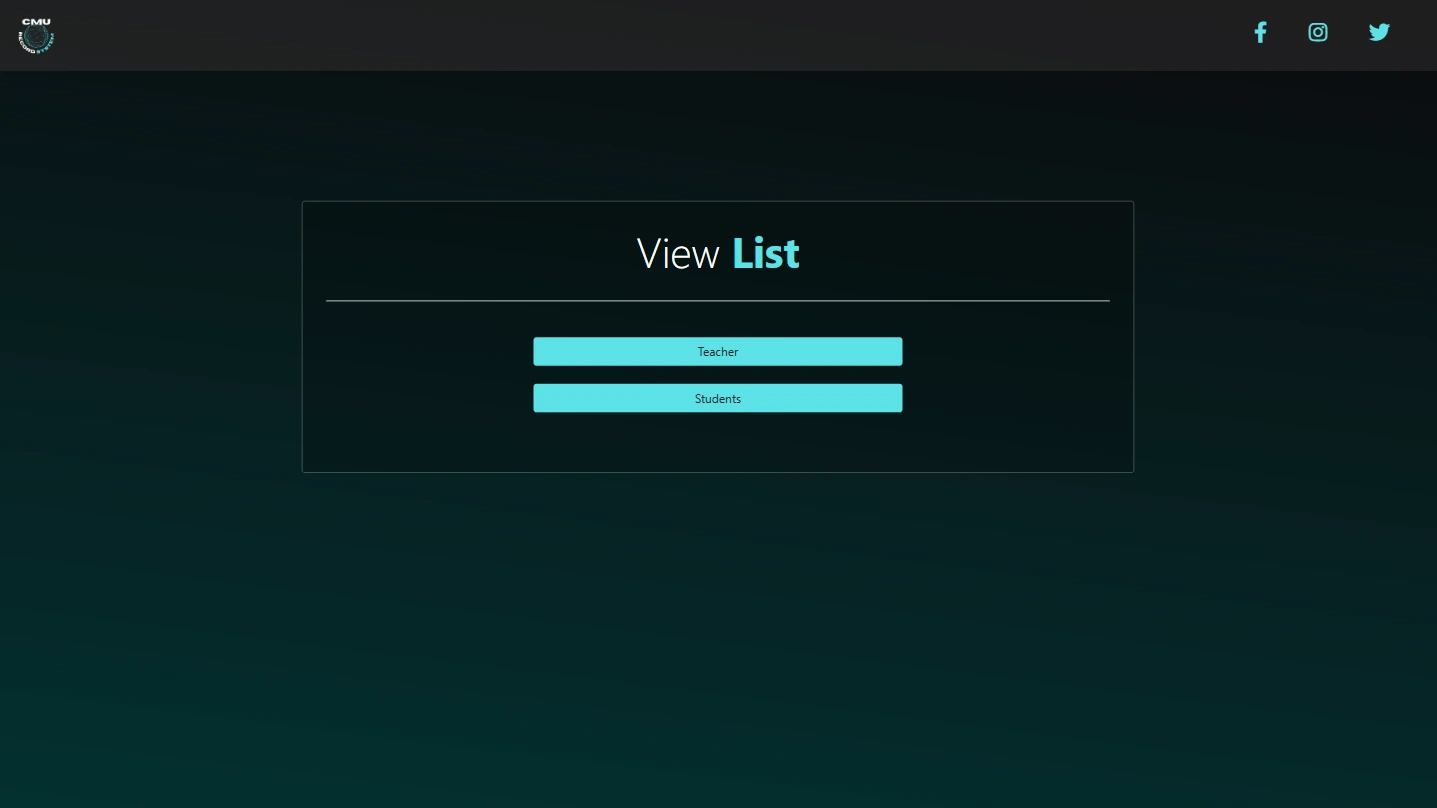 CMU Record System Screenshot